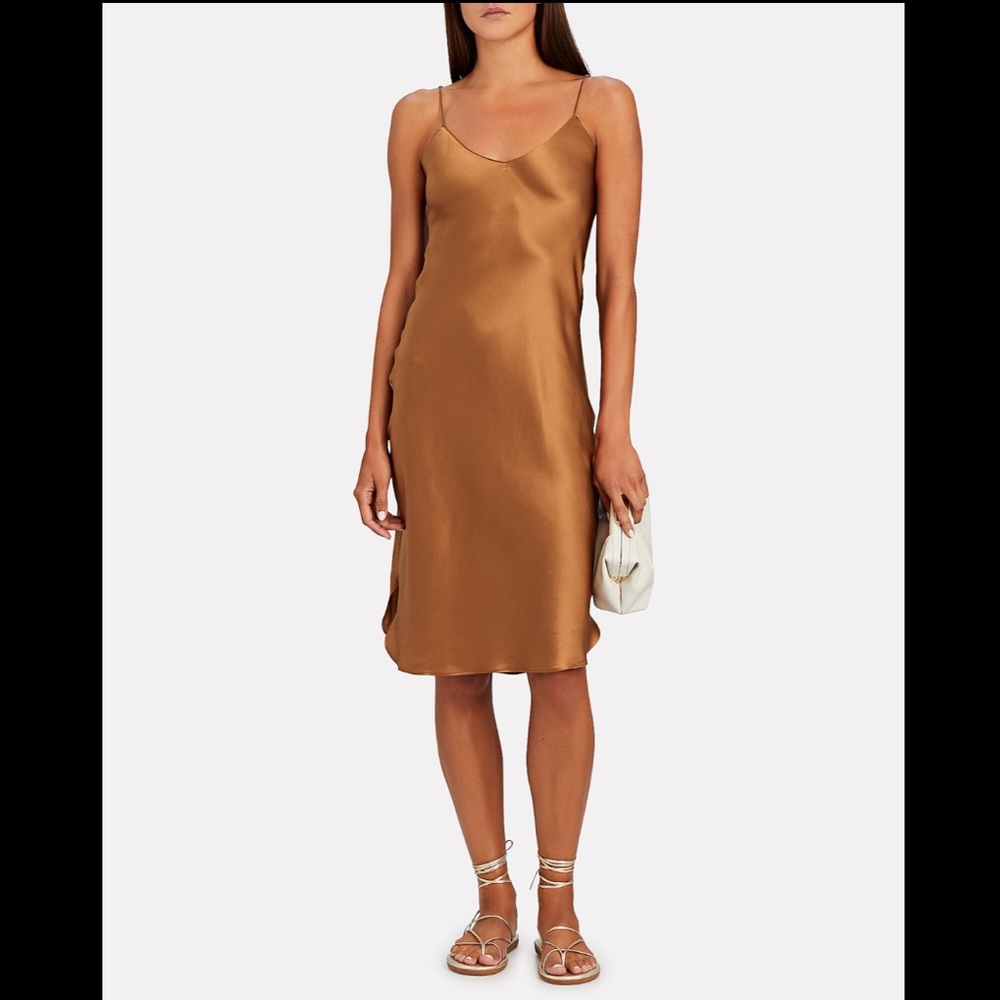 NILI LOTAN - cami dress in copper/brown - XS